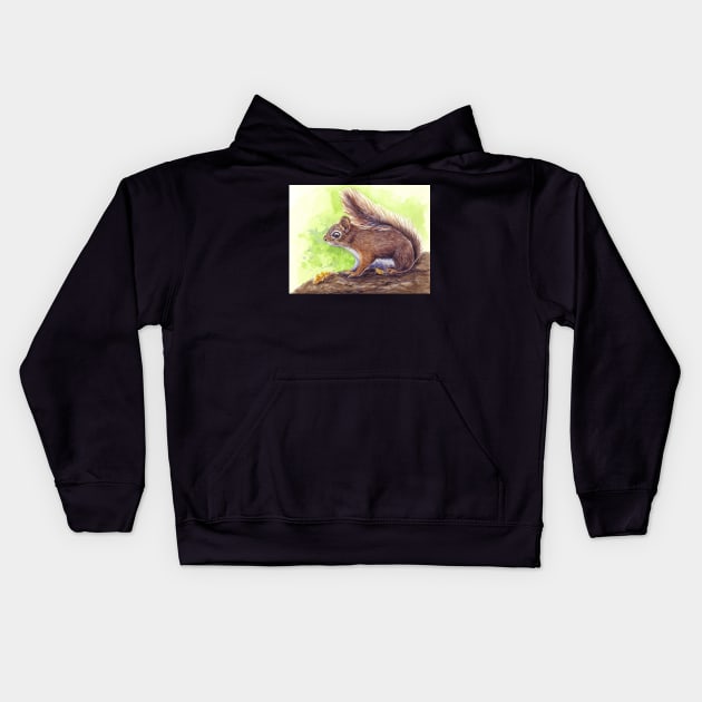 Squirrel Kids Hoodie by katerinamk